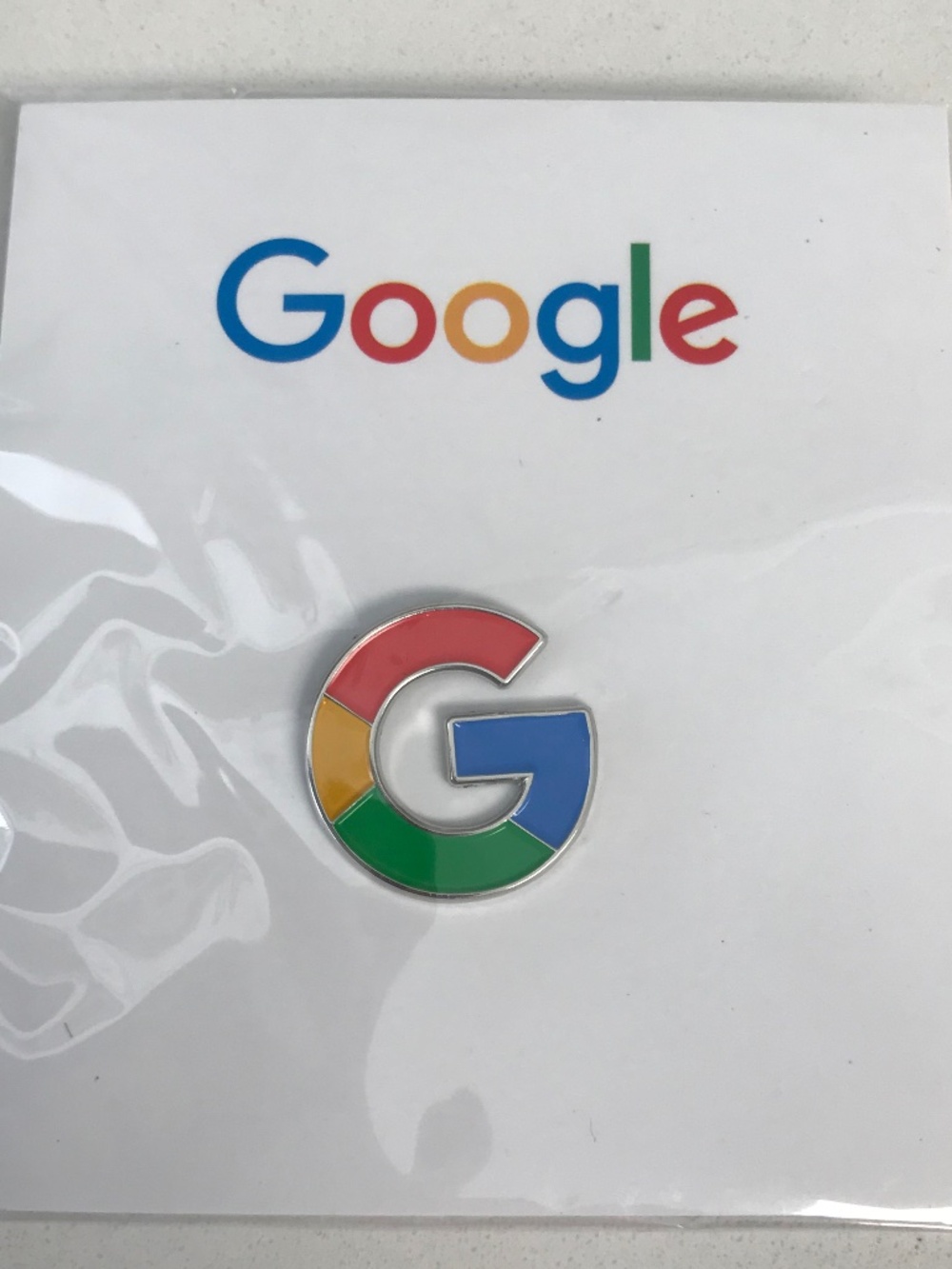 Google Logo Collector Enamelled Metal Lapel Pin NWT